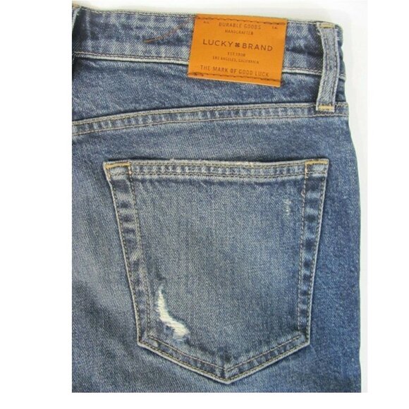 Lucky Brand Jeans Womens Sz 6/28 Straight Leg Mid Rise Med. Wash Distressed NWOT - Picture 7 of 10
